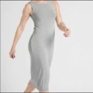 Athleta midi dress | gray | medium